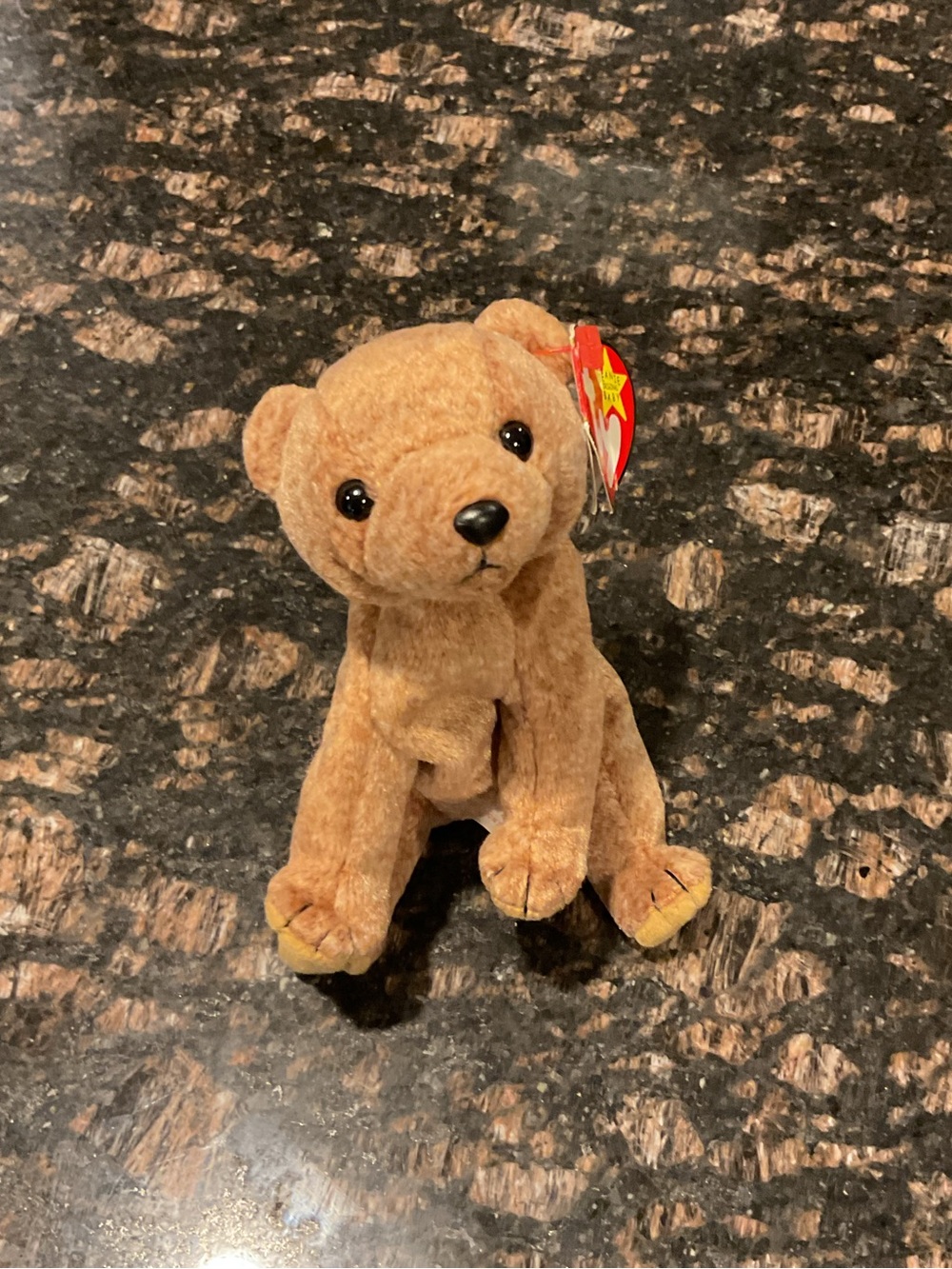 Ty Beanie Baby Brown Bear Plush
